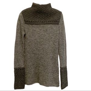 Tory Burch Alpaca Wool Knit Mock Neck Sweater Size Small